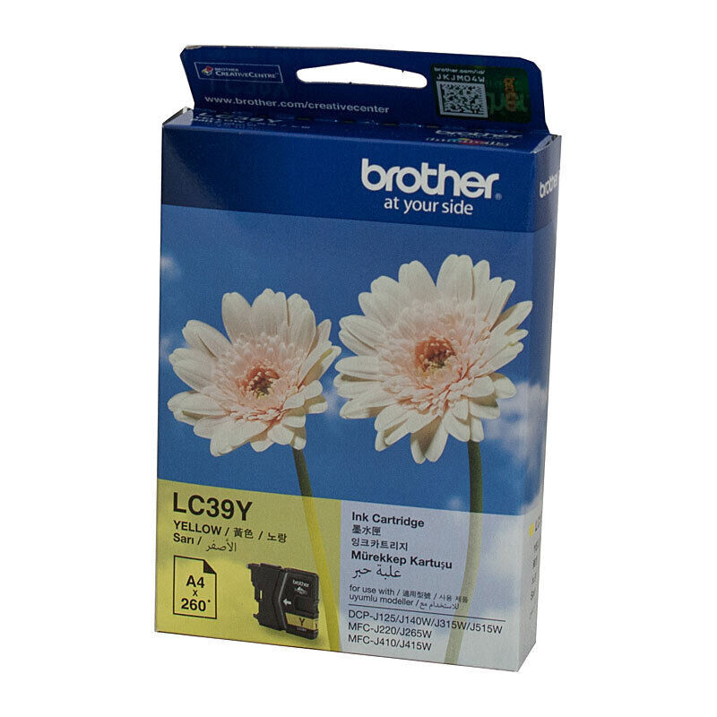 Brother LC39 Yellow Ink Cart — Auckland
