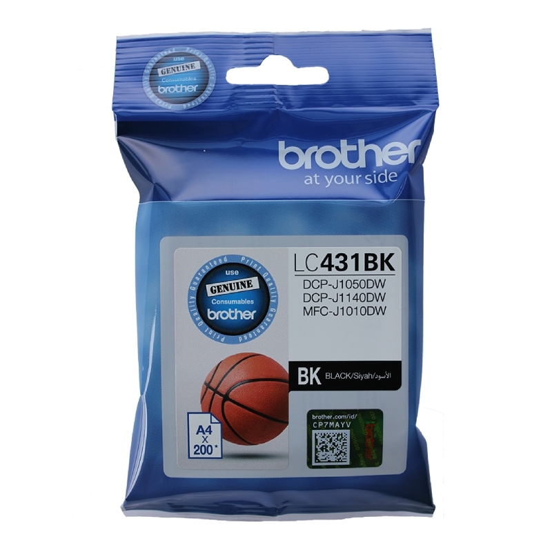 Brother LC431BK Black Ink Cart — Auckland
