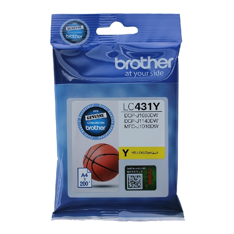 Brother LC431Y Yellow Ink Cart — Auckland
