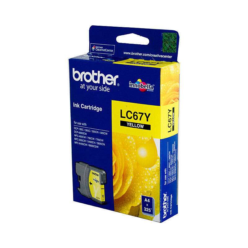 Brother LC67 Yellow Ink Cart — Auckland