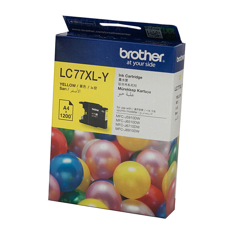 Brother LC77XL Yellow Ink Cart — Auckland