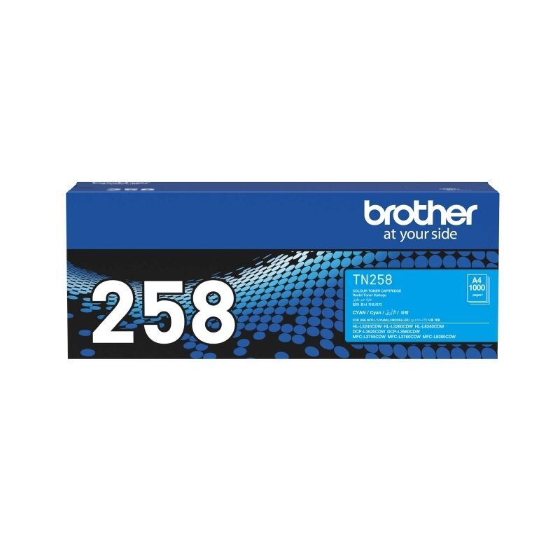 Brother TN258 Cyan Toner Cart — Auckland