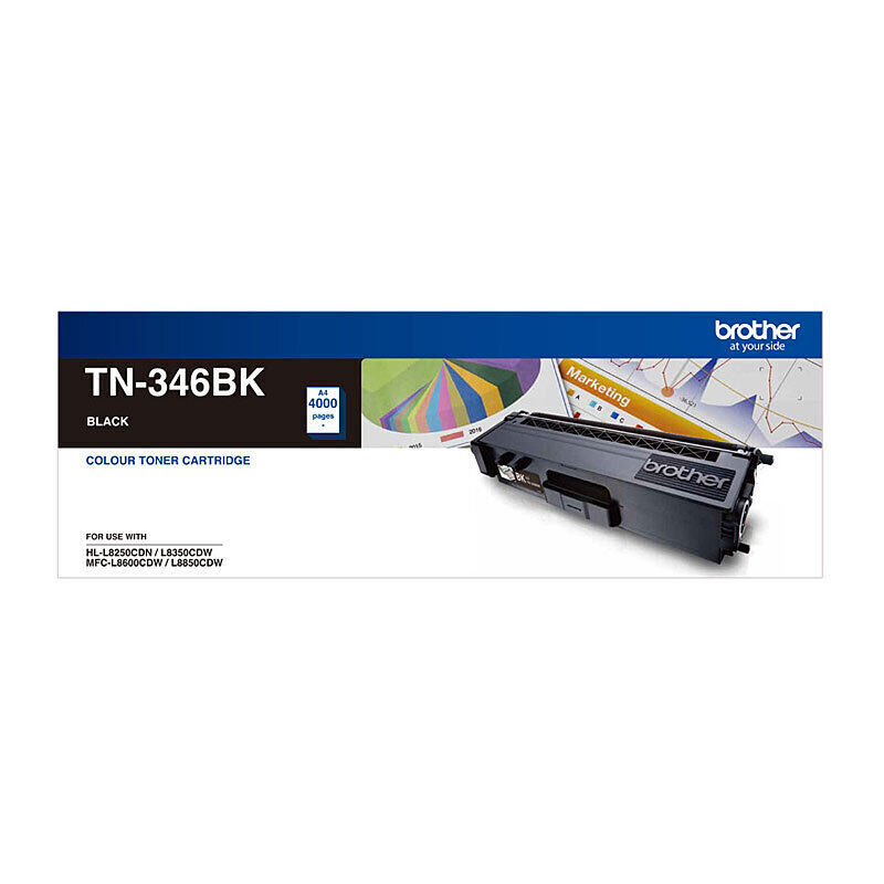 Brother TN346 Black Toner Cart — Auckland